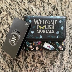 Loungefly Disney The Haunted Mansion Foolish Mortal Flap Wallet